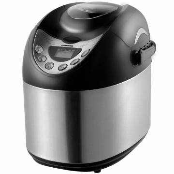 Masina de paine Heinner HBM-900BKSS, 600 W, 900 gr, timer, afisaj LCD, Negru/Inox