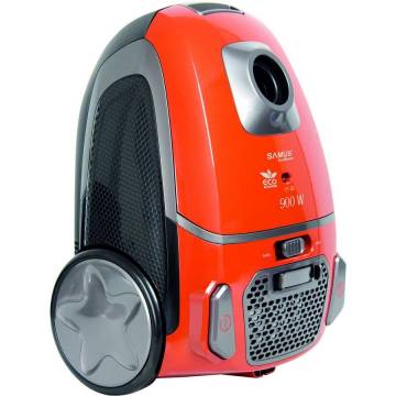 Aspirator Samus Excellence Eco-Power, Putere motor 900W, Putere de absorbtie 200W, Filtru HEPA, Portocaliu