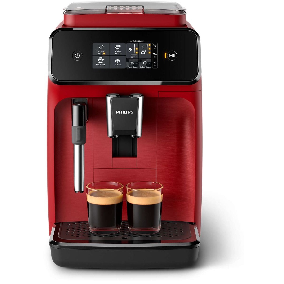 Espressor automat EP1222/00 Philips, 15 bari, 1.8 L, Ecran tactil, Rosu