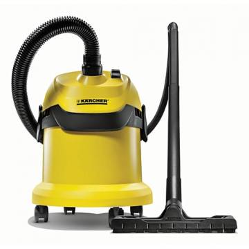Aspirator umed/uscat Karcher WD 2, 1000 W, 12 l, Negru/Galben