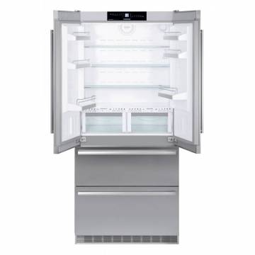 Combina frigorifica Liebherr Premium CBNes 6256, FrenchDoor, 471 L, Clasa F, No Frost, BioFresh, Full Inox