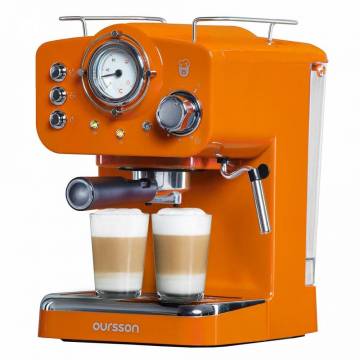 Espressor Oursson EM1500/OR, 900 W, 15 bar, 1.25 L, Portocaliu
