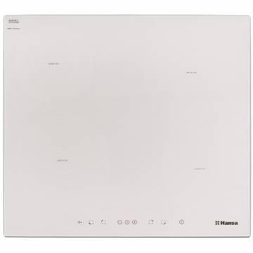 Plita incorporabila Hansa BHIW68308, Inductie 4 zone de gatit, Temporizator, Alb