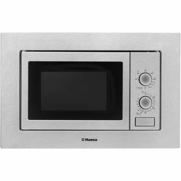 Cuptor cu microunde incorporabil Hansa AMM20BMXH, 20 l, 800 W, Mecanic, Grill, Argintiu