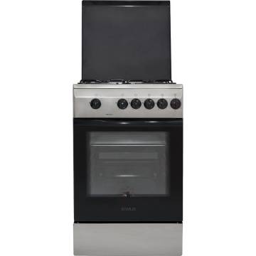 Aragaz Samus SM 550 BSS, 4 arzatoare, Siguranta plita + cuptor, Timer, 3 Ani garantie, Inox