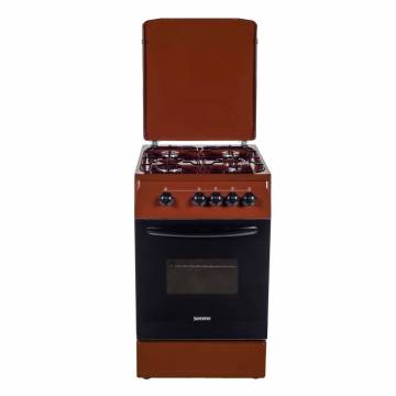 Aragaz pe gaz Serreno SER 5601M/G1, 4 arzatoare, dispozitiv siguranta plita si cuptor, latime 50 cm