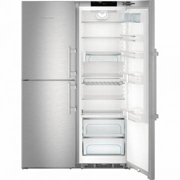 Side by Side Liebherr SBSes 8473, 688 l, Clasa A+++, No Frost, VarioSpace, H 185 cm, Inox