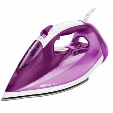 Fier de calcat Philips Azur GC4543/30, Talpa SteamGlide Plus, 210 g, Quick Calc Release, Alb/Mov
