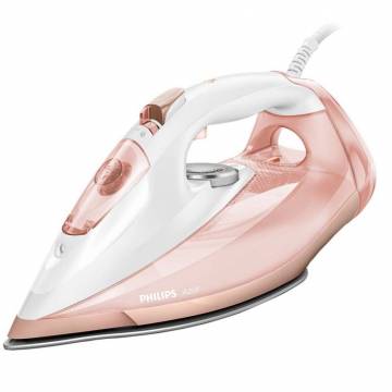 Fier de calcat Philips Azur GC4905/40, 3000 W, abur 55 g/min., talpa SteamGlide Elite, 0.3 L, oprire automata, Alb/Roz