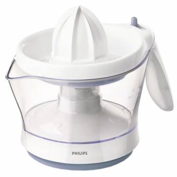 Storcator de citrice Philips HR2744/40, 25 W, 0.6 l, 1 Viteza, Ajustare cantitate pulpa, Alb