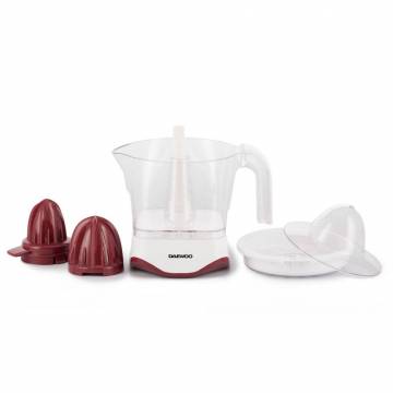 Storcator citrice Daewoo DJ20, 40 W, 1 l, capac de protectie, parti demontabile, Alb/Visiniu