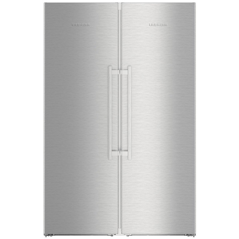 Side by Side Liebherr SBSes 8663, 635 l, NoFrost, Clasa A+++, H 185 cm, Inox