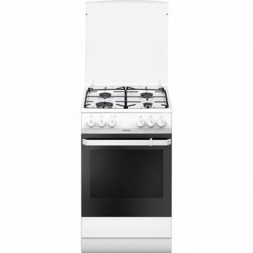 Aragaz Hansa FCMW59009, 4 arzatoare, Mixt, Grill, Clasa A, 50 cm, Alb