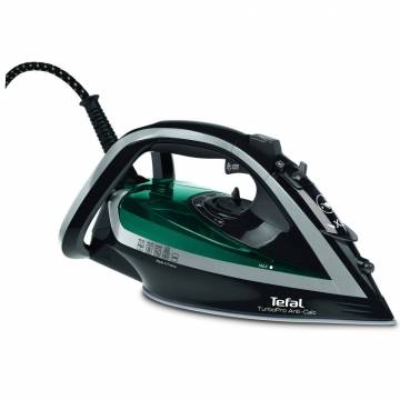 Fier de calcat Tefal Turbo Pro FV5640E0, 2600W, 210 gr/min, Talpa Autoclean Airglide, 300 ml, Negru
