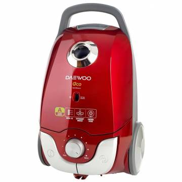 Aspirator cu sac Daewoo RC-150R, 750 W, 5 l, tub telescopic, Filtru HEPA, Rosu