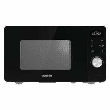 Cuptor cu microunde Gorenje MO20A3B, Capacitate 20 L, Putere 800 W, Comenzi Electronice, Display, 11 Programe Preinstalate, Negru