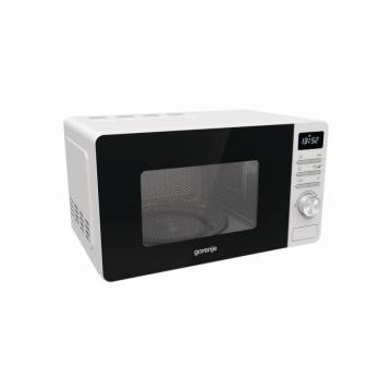 Cuptor cu microunde Gorenje MO20A3W, Capacitate 20 L, Putere 800 W, Comenzi Electronice, Display, 11 Programe Preinstalate, Alb