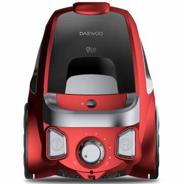 Aspirator fara sac Daewoo RCC-230R/3A, 800 W, 2.5L, Tub telescopic din metal, Rosu