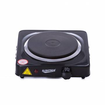 Plita electrica Albatros AP10B, 1000 W, Negru