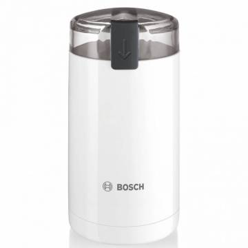 Rasnita de cafea Bosch TSM6A011W, 180 W, 75 g, cutit otel inoxidabil, Alb