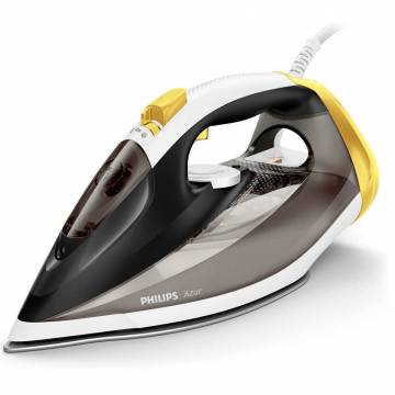 Fier de calcat cu abur Philips Azur GC4544/80, 2600W, Talpa SteamGlide, Functie Quick Calc Release, Abur 220g, Negru/Alb