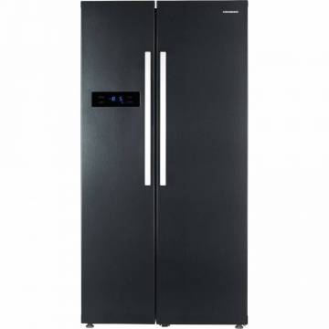 Side by side Heinner HSBS-M510NFDX+, 510 l, Clasa A+, Full No Frost, Display touch LED, H 178.8 cm, Antracit