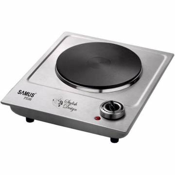 Plita electrica Samus PX101, 1 arzator, Control mecanic, Putere 1500 W, Inox