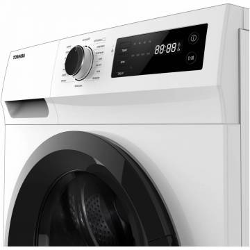 Masina de spalat rufe Toshiba TW-BJ90S2, 8kg, 1200 RPM, Clasa A+++, Motor inverter, 60 cm, Alb
