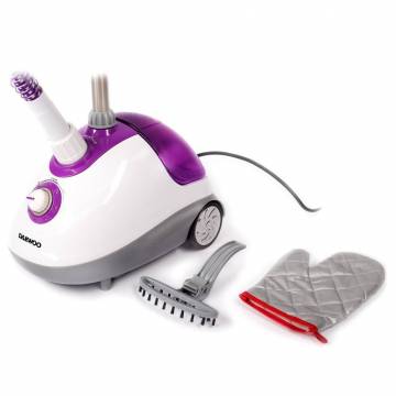 Aparat de calcat vertical cu abur Daewoo DGS1600DP, 1600 W, 40 min, 1.5 l, Alb/Violet
