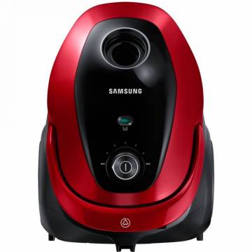Aspirator cu sac Samsung VC07M25E0WR, 2.5 l, 700 W, Tub telescopic, Accesorii 2 in 1, Rosu