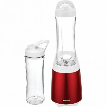 Blender sport Heinner HSB-300RD, 300 W, 2 recipiente tritan 0.6 L, lame inox, Rosu