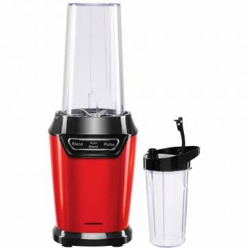 Blender Sport Heinner HSB-D1000RD, 1000 W, 2 Recipiente, 3 Functii, Lame inox, Rosu/Negru