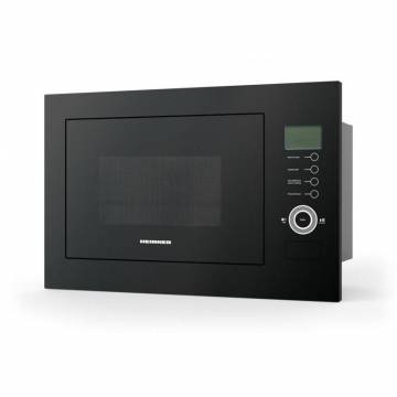Cuptor cu microunde incorporabil Heinner HMW-25BIGBK, 25 L, 900 W, Grill, Control touch, Display LCD, Sticla Neagra