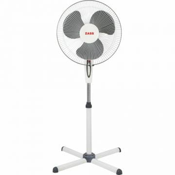 Ventilator cu picior Zass ZF 1605, 45 W, 3 viteze, 41cm diametru, Alb