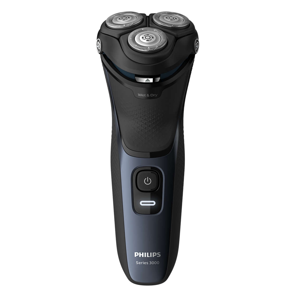 Aparat de ras Philips S3134/51, Acumulator, Cap barbierit cu 3 lame, Umed/Uscat, Albastru inchis