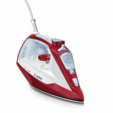 Fier de calcat Bosch Sensixx'x DA30 TDA3024010, Talpa Ceranium-Glissee, 2400 W, 0.32 l, 150 g/min, Alb/Rosu