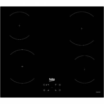 Plita incorporabila Beko HII64401AT, Inductie, 4 zone de gatit, Touch control, 60 cm, Negru