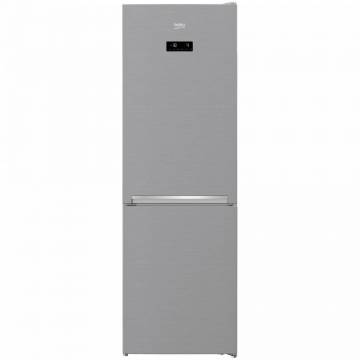 Combina frigorifica Beko RCNA366E30ZXB, 324 litri, Clasa A++, NoFrost, Touch control, H 185.9 cm, Argintiu