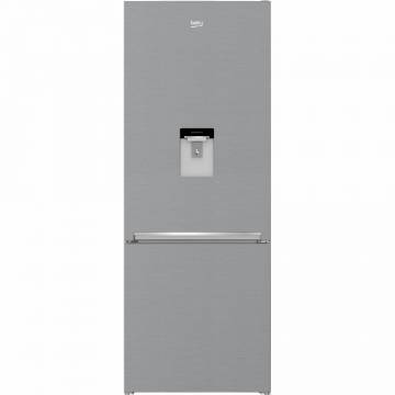 Combina frigorifica Beko RCNE560I30DXB, 497 l, Clasa A++, NoFrost Dual Cooling, Compartiment 0°C, Kitchen FIT, H 192 cm, Argintiu