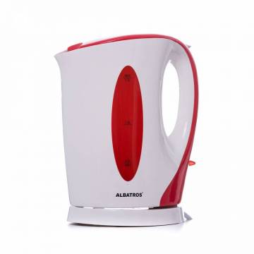 Fierbator Albatros Aquaria, 2200 W, 1.7 l, Alb-Rosu