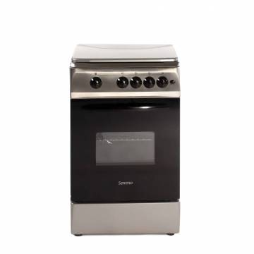 Aragaz Serreno SER 5602IX/G1, plita si cuptor pe gaz, aprindere electrica plita, Plita inox