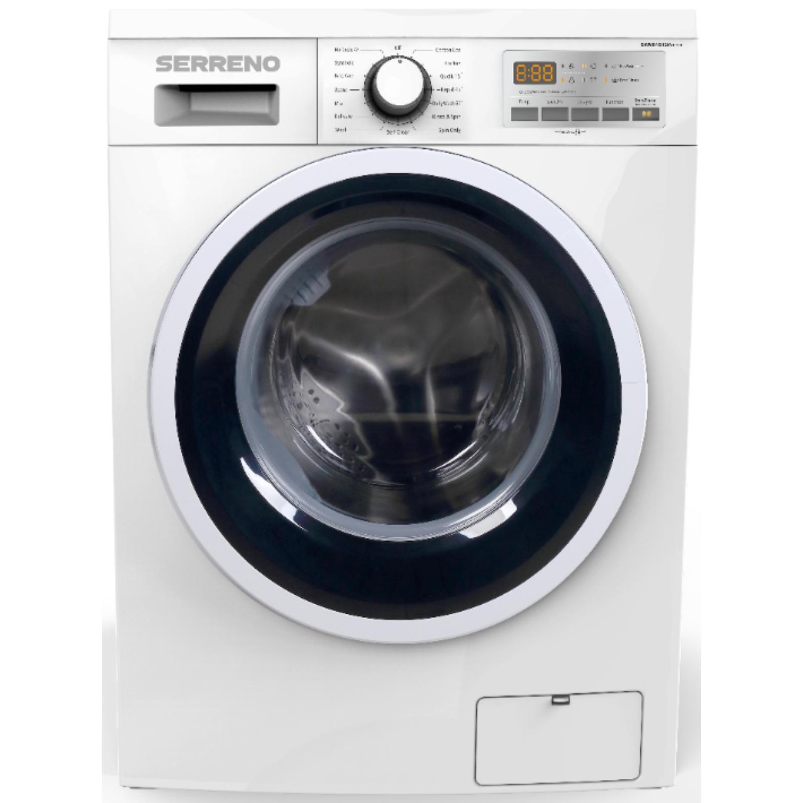 Masina de spalat rufe Serreno SWM84G12IA+++, capacitate 8 kg, 1400 rpm, 15 programe, Motor Inverter, clasa A+++, Alb