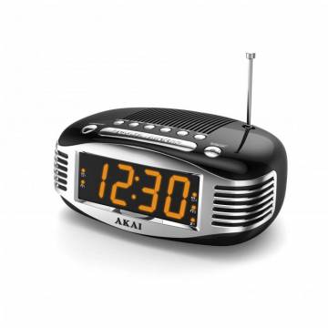 Radio cu ceas Akai CE-1500, AM/FM, Ecran LED, Sleep Timer, Negru