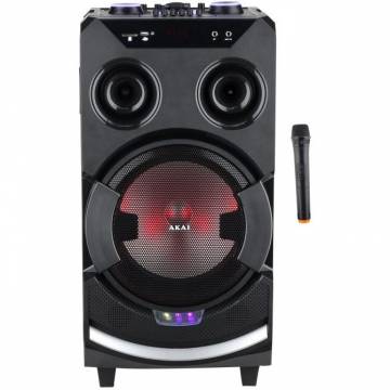 Boxa portabila Akai ABTS-112 cu BT, USB, FM Radio, microfon, baterie reincarcabila
