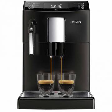 Espressor automat Philips EP3510/00, 15 bari, 1.8 l, sistem AquaClean, Sistem spumare a laptelui, 5 setari intensitate, optiune cafea macinata, Negru