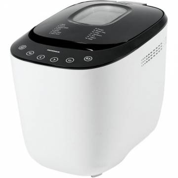 Masina de paine Heinner HBM-900WHBK, 550W, Capacitate 750-900G, Touch Control, Timer, Afisaj LCD, Alb