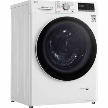 Masina de spalat rufe LG F4WN408S0, 8 kg, 1400 RPM, Clasa A+++, Spa Steam, Direct Drive, Smart Diagnosis, WiFi, Alb