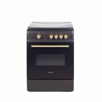 Aragaz Serreno SER 6603NM/FG1, Gaz, Aprindere electrica, Negru-mat
