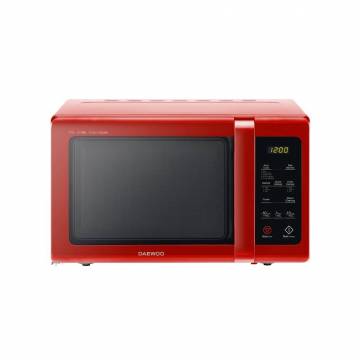 Cuptor cu microunde Daewoo KOR-91RBR, 25 l, 900 W, Digital, Afisaj electronic, Timer, Zero&On, SteamCleaning, Rosu