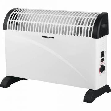 Convector electric Heinner HCVH-Y2000T, 2000 W, termostat reglabil, ventilator Turbo, protectie supraincalzire, alb